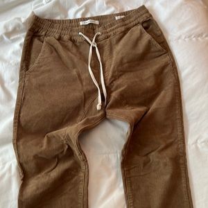 Brown Corduroy Joggers